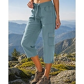 cheap Bottoms-Women's Outdoor Pants Cargo Pants Hiking Pants Trousers Summer Spring Autumn / Fall Outdoor Regular Fit Waterproof Quick Dry Breathable Pants / Trousers Drawstring Drawstring Pocket Elastic Waist