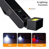 ieftine Lanterne-Lanternă magnetică de lucru, lanternă LED portabilă reîncărcabilă rotativă cu design cu clips, lanternă cu 3 moduri de iluminare pentru reparații auto, camping, muncă și urgențe