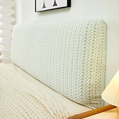 baratos Acessórios de cama-Capa de cabeceira espessa em jacquard com cobertura total e à prova de poeira. Protetor de cabeceira em jacquard espesso para cama.