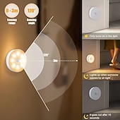 economico Illuminazione d'Ambiente-2 luci notturne con sensore di movimento, luci notturne a LED ricaricabili con batteria a lunga durata, luci da parete magnetiche wireless per armadi, scale, corridoi, camere da letto, illuminazione