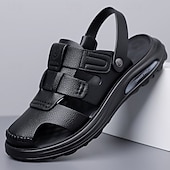 cheap Vacation Sandals-Men's Brown Sport Sandals Adjustable Open-Toe Comfort Walking Shoes Lightweight Summer Footwear for Travel, Outdoor Leisure, Beach Vacation and Everyday Wear