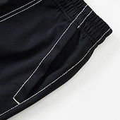 voordelige Vakantie-Voor heren Ladingbroek Cargoshorts Korte broek Casual korte broek Zak Elastische taille Effen Effen kleur Comfort Boven de knie Casual Buiten Streetwear Modieus Streetwear Zwart Marineblauw