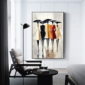 cheap People Paintings-Mintura Handmade Figure Oil Paintings On Canvas Wall Art Decoration Modern Abstract Pictures For Home Hotel Decor Rolled Frameless Unstretched Painting
