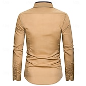 お買い得  メンズボタンダウンシャツ-男性用 シャツ ドレスシャツ ボタンダウンシャツ 純色 アウトドア ビジネス ブルー ブラック ホワイト ピンク 長袖 折襟 夏 春 衣類 ボタン