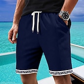 economico Pantaloncini casual-Per uomo Pantaloncini Waffle Shorts Pantaloncini Estivi Shorts da Spiaggia Pantaloncini casual Tasca Elastico in vita Semplice Testurizzato Comodità Traspirante Corto Casuale All'aperto Spiaggia