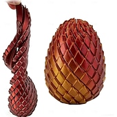 رخيصةأون تماثيل-بيضة تململ مطبوعة بتقنية ثلاثية الأبعاد، لعبة انزلاقية لتخفيف التوتر، بيضة تململ ملتوية لعيد الفصح للبالغين، ألعاب تململ صغيرة منزلقة لحشو سلال عيد الفصح، أحجية دوارة لتخفيف التوتر