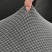 baratos Capa para Almofadas de Pátio-Conjunto de 8 capas elásticas para almofadas de pátio, capas impermeáveis de substituição para sofá externo. &amp;Capas protetoras para sofás, capas para almofadas de móveis de jardim, protetores de