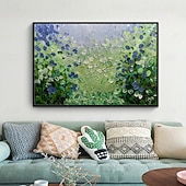cheap Floral/Botanical Paintings-Mintura Handmade Textured Flower Oil Paintings On Canvas Wall Art Decoration Modern Abstract Pictures For Home Hotel Decor Rolled Frameless Unstretched Painting