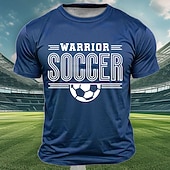 abordables T-shirts de sport et de gym-2026 International Soccer Cup Global Football Tournament Men's Warrior Soccer Text Graphic Half Ball Sporty Athletic Fan T-Shirt Short Sleeve Crew Neck Regular Fit Match Day Training Designer Clothing
