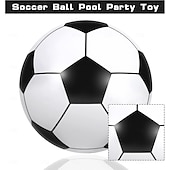 cheap World Soccer Match 2026-60 Inch Inflatable Beach Soccer Ball Jumbo Football Swimming Pool 2026 World Soccer Cup Party Decoration for Water Sports Games Party Supplies Family Gathering