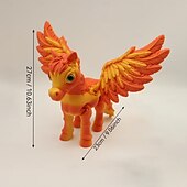 preiswerte Statuen-Große, 3D-gedruckte, bewegliche Pegasus-Figur, realistisches geflügeltes Pferdemodell, Sammlerstück einer Fantasiegestalt, Schreibtischdekoration für Zuhause oder Büro, Geschenkidee, Skulptur eines