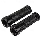 tanie Akcesoria do motocykli i quadów-Uchwyty motocyklowe 7/8", uniwersalne 22 mm, antypoślizgowe, aluminiowe, gumowe uchwyty CNC do kierownicy skutera sportowego, ergonomiczne i wygodne końcówki kierownicy, 1 para