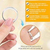 abordables Arts, artisanat et couture-Ajusteurs de taille de bague pour bagues trop grandes (lot de 14) : ajusteurs invisibles en silicone, protège-bagues, entretoises et redimensionneurs pour femmes et hommes. Permet de réduire la taille