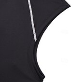 cheap Running Tee &amp; Tank Tops-Men's Solid Colored Workout Tank Top Running Tank Top Gym Tank Top Summer Spring Quarter Zipper Sleeveless Quick Dry Compression Moisture Wicking Breathable Gym Workout Running Walking Jogging Black