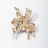  Broche met adelaar en paard ter ere van het 250-jarig jubileum, voor mannen en vrouwen, Amerikaanse patriottische boutonnière met strass-steentjes en een afbeelding van een Amerikaanse zeearend,