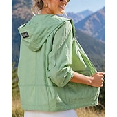 abordables Chaquetas impermeables-Mujer Cortavientos Chaqueta Chaqueta Softshell Chaqueta para senderismo Al aire libre Protección Solar Secado rápido Ligero Transpirable Trajes de senderismo Ropa de senderismo Verano Primavera