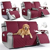 cheap Recliner Cover-Waterproof Recliner Couch Covers for Pets, Sofa Covers  Washable Reclining Sofa Cover Non-Slip Furniture Protector with Elastic Straps Pocket for Dogs
