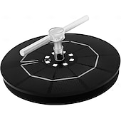 Недорогие Подводное освещение-Фонтан-купальня для птиц на солнечных батареях с RGB-светодиодным насосом и разноцветной светодиодной подсветкой для сада, небольшого пруда, открытого бассейна и аквариума.