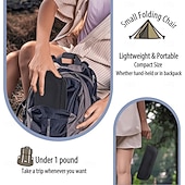 cheap Outdoor Recreation-Portable Folding Chair Adult Heavy-Duty Portable Folding Chair with a 440 lbs Weight Capacity, Lightweight and Sturdy Frame, Compact Foldable Outdoor Chair with Portability, Stool-Like, Weather-Resist