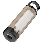 economico torce tattiche-Lanterna da campeggio a LED, lampada da tenda portatile pieghevole a 3 foglie con display digitale, lampada ricaricabile da appendere con gancio, modalità multicolore per escursionismo, campeggio,