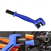 economico Accessori lavaggio auto-moto da 6 &amp;Spazzola per la pulizia della catena della bicicletta, strumento di manutenzione a 3 lati per ingranaggi, pignone e cassetta, kit di pulizia per MTB e bici da strada, 3 colori (blu, rosso,