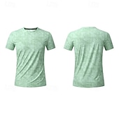 Χαμηλού Κόστους T-shirts και αμάνικα μπλουζάκια για τρέξιμο-Ανδρικά Μονόχρωμο Tricou de Alergat Μπλούζα συμπίεσης Καλοκαίρι Άνοιξη Κοντομάνικο Γρήγορο Στέγνωμα Ελαφρύ Ύγρανση Γυμναστήριο προπόνηση Ενεργή εκπαίδευση Τρέξιμο Ασκηση Θαλασσί Μαύρο Ανοικτό Γκρίζο