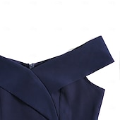ieftine Rochii-1950 Retro / vintage Miezul zilei Rochii Rochie leagăn Rochie Flare Fără mâneci De pe umăr Culoare solidă Mulată Costume de fancy Pentru femei Mascaradă Petrecere cu cocktail Petrecere ceai Adulți