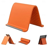 cheap Phone Holder-Portable Silicone Phone Stand for Travel, Compact Foldable Tablet Holder for Plane and Desk, Flexible Non-Slip Mobile Phone Stand for All Smartphones and iPads, Travel Essential Accessory