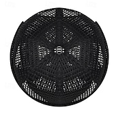ieftine incalzire racire-Pălărie de vară pentru bărbați, fără boruri, respirabilă, cu plasă ușoară, cu etichetă din piele, ventilație cu grilă goală, pălărie de soare unisex în stil hip hop pentru exterior