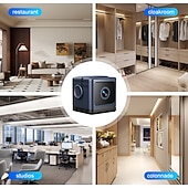 voordelige IP-netwerkcamera's voor binnen-Mini wifi-beveiligingscamera, kleine draadloze verborgen camera voor huisbeveiliging, 1080p HD-babyfoon met nachtzicht &amp;Bewegingsdetectie, draagbare minicamera met app-bediening voor baby- en