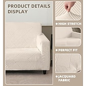 voordelige Bankhoes-Waterbestendige, elastische bankhoes, jacquard hoes, antislip, wasbaar, meubelbeschermer, huisdiervriendelijk, voor de woonkamer.