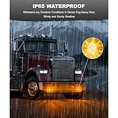 preiswerte Dekorative Lichter-Zweifarbige LED-Wassermelonenlichter mit klarer Linse, konstant &amp;Blitzlichter, Blinker zur Begrenzung des Fahrerhausdachs