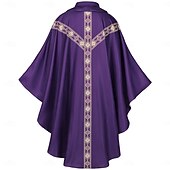 billiga Kappor och Kappor-Medeltida kostymer Renässans Kappa Präst Maskeradkläder Unisex Religiöst Halloween Karnival Renässansmässan LARP Vuxna Kappa
