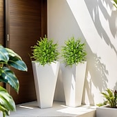 levne Umělé rostliny a zeleň-Umělý eukalyptus, 20palcový umělý eukalyptus s bodcem do země, realistická zeleň pro interiér/exteriér domu, terasy, zahrady a dekorace na fotografování.