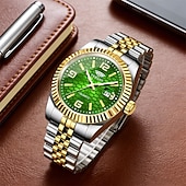 abordables Montres à quartz-Montre homme de luxe, cadran noir nid d'abeille, mouvement quartz bicolore or et argent en acier inoxydable, lunette cannelée, montre habillée avec date, bijou élégant à offrir.