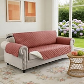 olcso Kanapé huzat-vízálló, megfordítható kanapéhuzat 3 párnára, háziállatbarát kanapéhuzat kutyáknak, mosható bútorvédő huzat csúszásgátló rugalmas pánttal