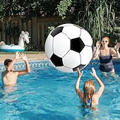 economico Partita di Calcio Mondiale 2026-2 palloni da calcio gonfiabili da spiaggia da 27,6 pollici, ideali per decorazioni, feste, eventi sportivi all'aperto e per la piscina.