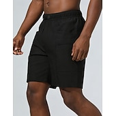 abordables Bermudas estilo casual-Hombre Pantalón Corto Cargo Pantalón corto Pantalones cortos casuales Pantalón corto deportivo Bolsillo Cintura elástica Puro Plano Comodidad Secado rápido Longitud de la rodilla Exterior Gimnasia