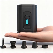 economico Compressore-Pompa ad aria elettrica da campeggio per esterni, pompa di gonfiaggio/sgonfiaggio portatile, adatta per sacchi sottovuoto, cuscini sottovuoto, divani gonfiabili, materassi ad aria, barche, salvagenti,