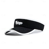 お買い得  キャップ＆ハット＆バイザー-ベースボール・キャップ サンハット テニスキャップ 男女兼用(儿童不要选这个) キャップ ランニングキャップ パッチワーク 日焼け防止 吸汗性 高通気性 のために テニス 野球 ピクルスボール 夏 春 ブラック ホワイト ピンク