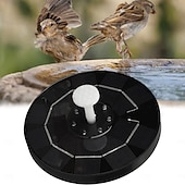 Недорогие Подводное освещение-Фонтан-купальня для птиц на солнечных батареях с RGB-светодиодным насосом и разноцветной светодиодной подсветкой для сада, небольшого пруда, открытого бассейна и аквариума.