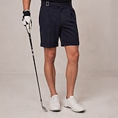 halpa työshortsit-Miesten Shortsit Mekko Shortsit Työshortsit Golfshortsit Perus Tavallinen Solid Color Mukavuus Hengittävä Polven yläpuolella liiketoiminta Toimisto Iltajuhlat Muoti Katutyyli Laivaston sininen
