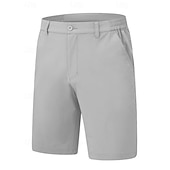 cheap Work Shorts-Men's Dress Shorts Business Casual Shorts Golf Shorts Pocket Elastic Waist Plain Waterproof Comfort Knee Length Outdoor Business Work Fashion Streetwear Black Navy Blue Inelastic