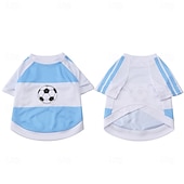 Недорогие Праздник-Футбольная одежда для собак, можно стирать в машинке.