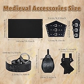 ieftine îmbrăcăminte-Medieval Renascentist Pantaloni Curea în Talie Cămașă Mâneci Lungi Pirat Viching Ranger Cu Șiret În V Costume de fancy Bărbați Pirat Mascaradă Petrecere Târgul Renașterii LARP Adulți Costum