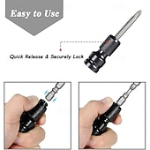 tanie Narzędzia ręczne-Adapter z napędem kwadratowym 1/2 cala na gniazdo sześciokątne 1/4 cala, adapter do uchwytu wiertarskiego do klucza udarowego pneumatycznego i elektrycznego, wiertarki udarowej, klucza grzechotkowego