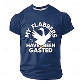  Camiseta masculina "My Flabbers Have Been Gasted" da White Goose, engraçada, sarcástica, com meme peculiar, modelagem regular, casual, streetwear, presente, roupa de grife, tamanhos P, M, G, GG, XGG,