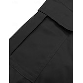 cheap Classic-Men's Tactical Cargo Cargo Shorts Shorts Casual Shorts Drawstring Pocket Elastic Waist Plain Comfort Breathable Knee Length Casual Daily Outdoor Vacation Fashion Blue Black Micro-elastic