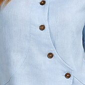 abordables Chemises-Femmes Chemise Chemises effet lin Chemise Boutonnée Chemise en coton Patchwork Boutons Couleur Unie Uni Élégant Vacances Basique Manche Courte Col Rabattu Hauts Réguliers Quotidien Fête Tenue de plage