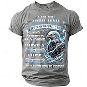  Bărbați Amuzant Tricou Manșon scurt Tricou Tipărire 3D Stil Nautic Cămașă Modă Designer Simplu Casual Zilnic Petrecere Albastru Intens Vară Primăvară Îmbrăcăminte S M L XL XXL XXXL